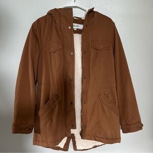 Light Brown Sherpa Jacket